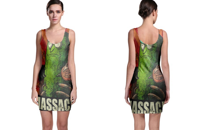 Unbranded - Massacre pickle rick bodycon dress