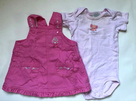 Girl's Size 6M 3-6 Months Carter's Pink Floral Embroidered Pocketed Dress - $17.00