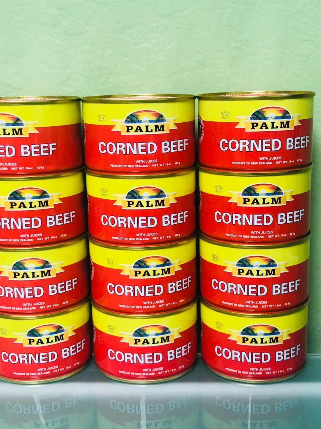 12 PALM BRAND CORNED BEEF IN JUICES 15oz Cattle Beef