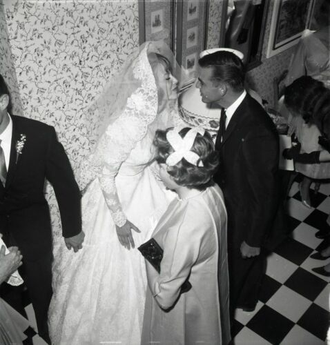 1961 DAVID NELSON & JUNE BLAIR Wedding Original 2-1/4