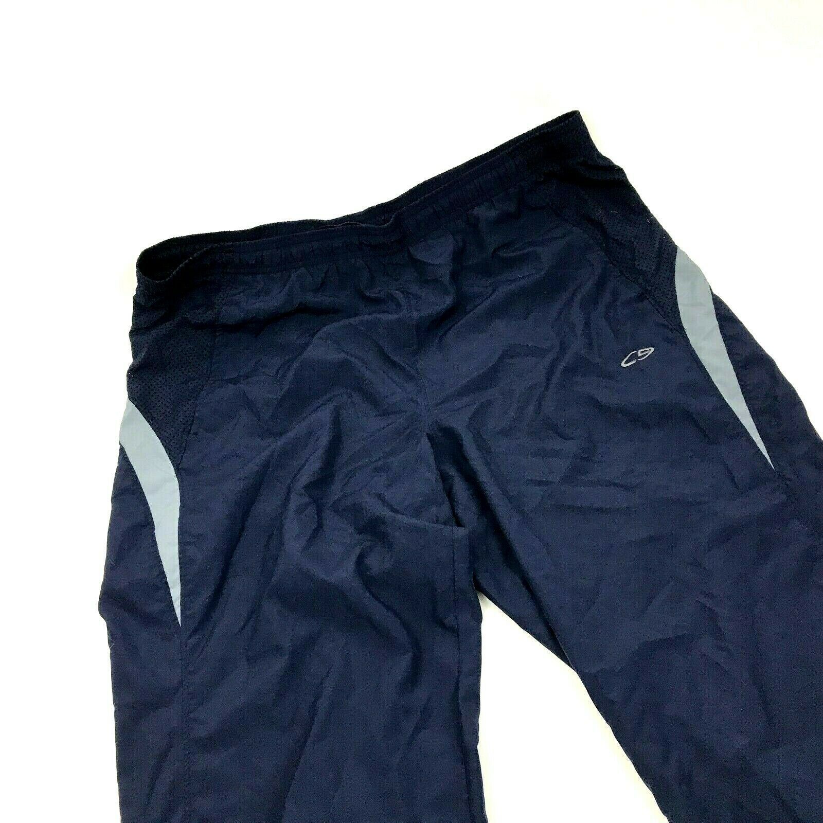 Champion Track Pants Men's Size L - XL Baggy Fit Navy Blue Straight Leg ...