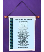 Prayer for Those Who Live Alone - Personalized Wall Hanging (342-1) - $19.99