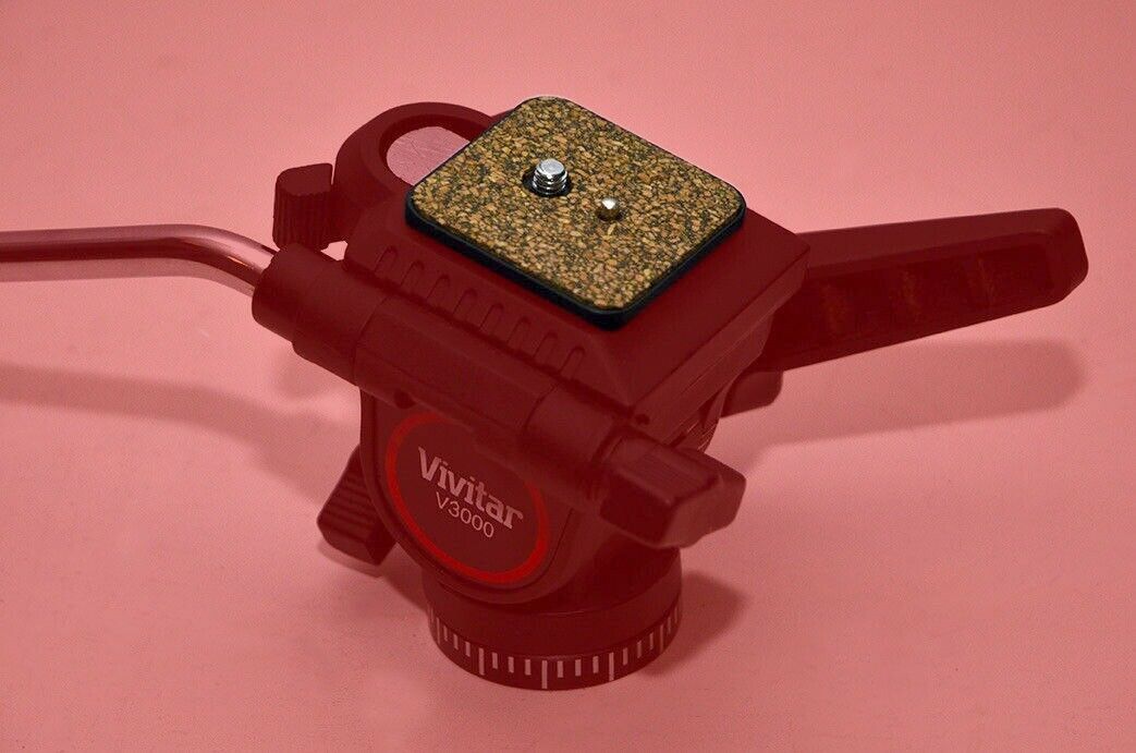Quick Release Plate for Vivitar V3000 Pro Video Tripod heavy duty metal
