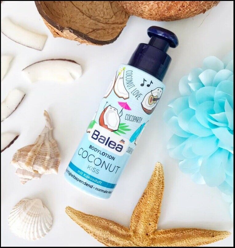 Balea Body Lotion Coconut Kiss Hydrates the Skin Vegan with Shea Butter
