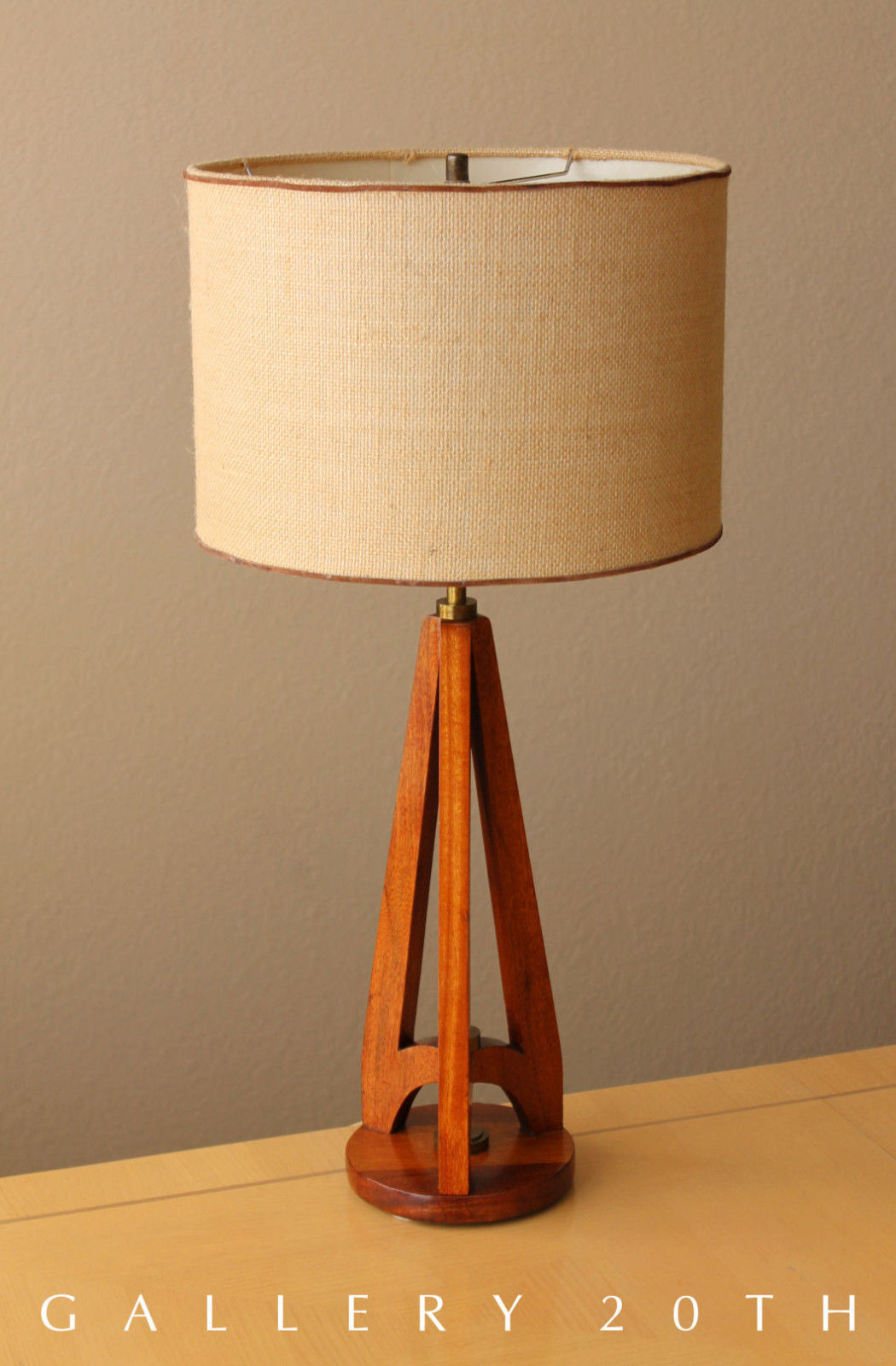 HANSEN! MID CENTURY DANISH MODERN "ROCKET" TABLE LAMP! 1950s Atomic Vtg