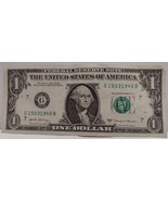 US$1 Fancy Birthday Banknote 15 March 1940 15031940 - $10.95