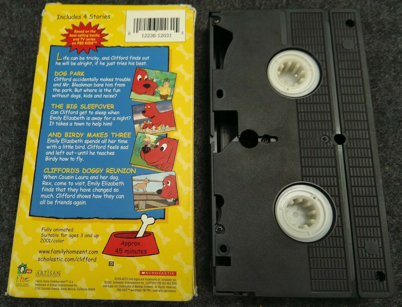 VHS Clifford the Big Red Dog - Clifford Tries His Best! (VHS, 2001 ...