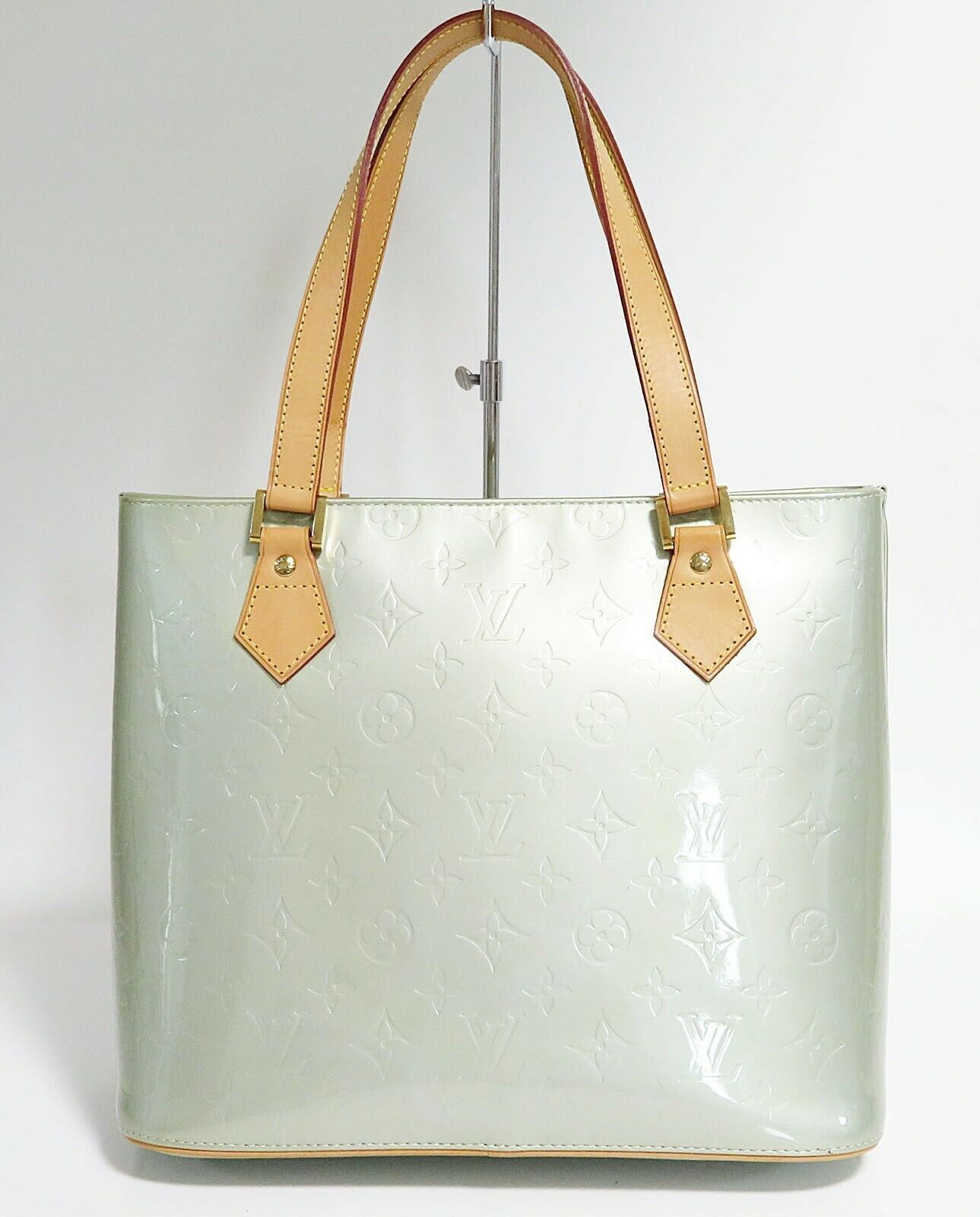 Authentic LOUIS VUITTON Houston Silver Vernis Leather Tote Bag Purse #36132 - Women&#39;s Bags ...