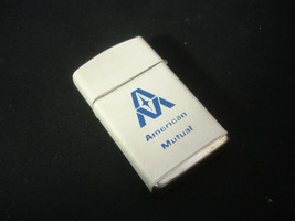 Slim Trimlite Champ American Mutual Cigarette Lighter Leather Wrapped Au... - $59.95