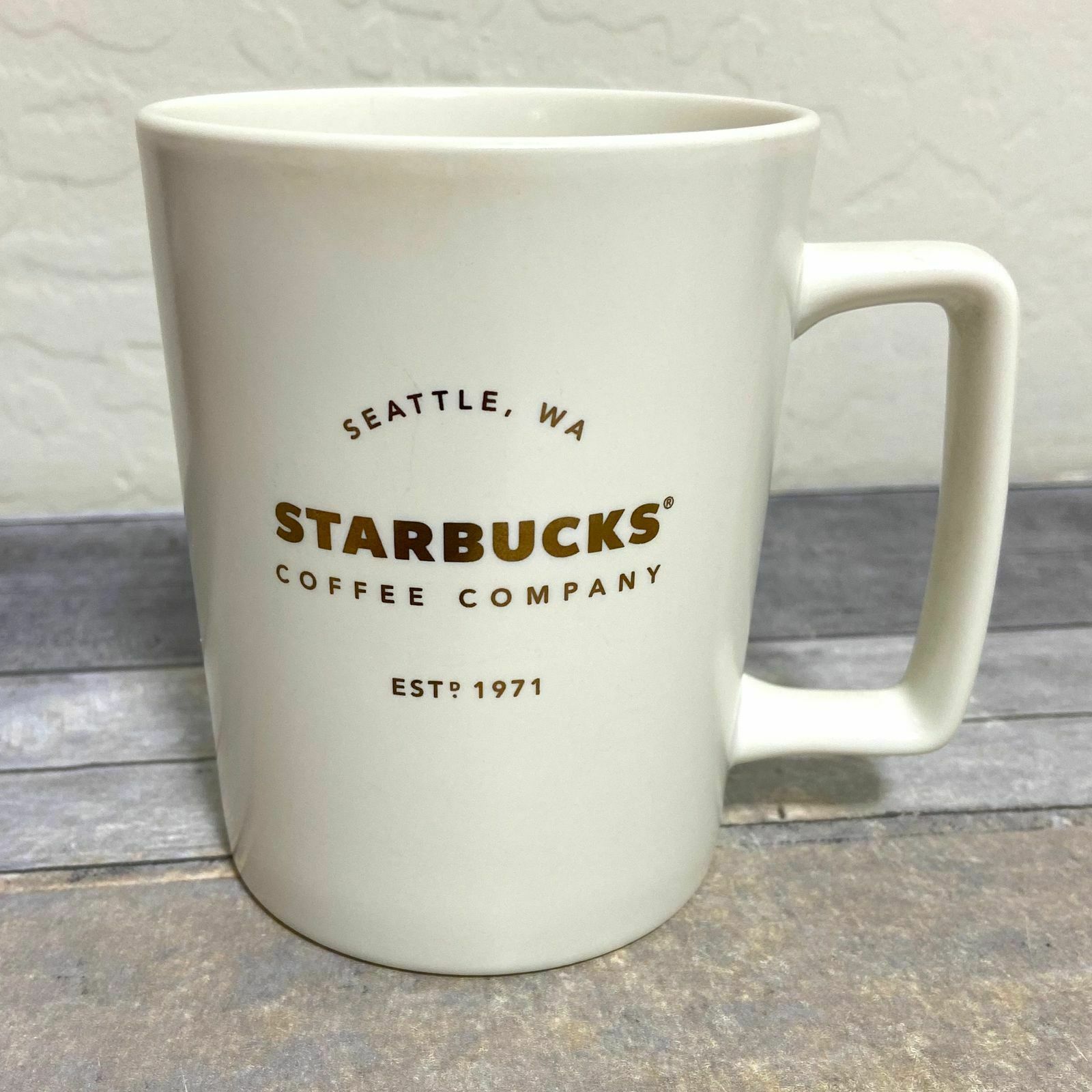 Starbucks 2016 White Gold Mug 16oz - Glassware