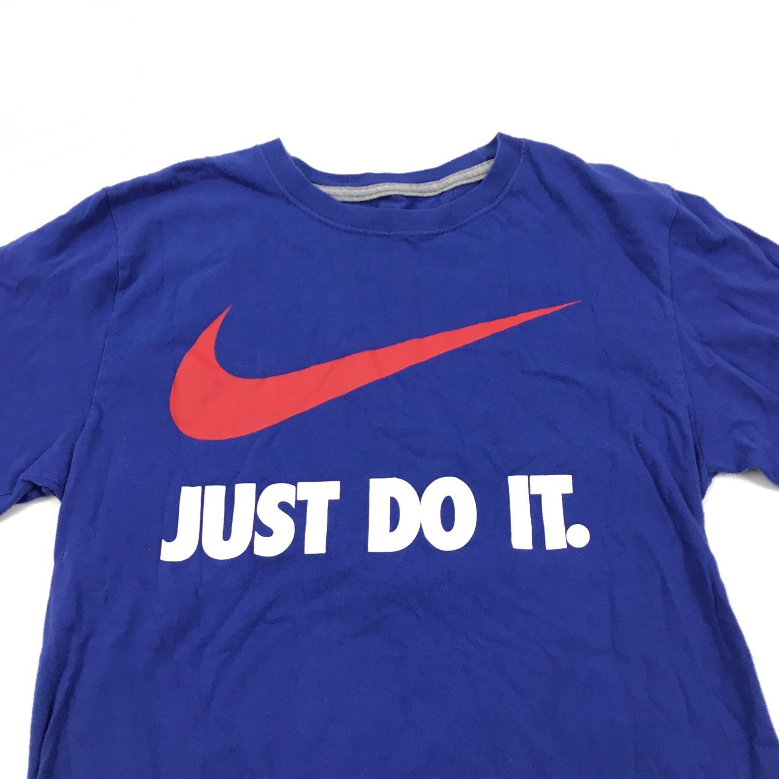 Nike Just Do It Camisa Grande Swoosh Logo Estándar Corte Normal Azul ...