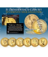LIVING PRESIDENTS TRUMP &amp; BIDEN Presidential Dollars 6-COIN SET Color GO... - $28.01