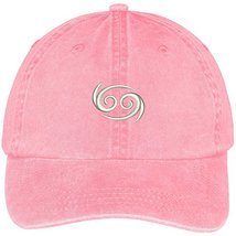 Trendy Apparel Shop Cancer Zodiac Signs Embroidered Soft Crown 100% Brus... - $18.99