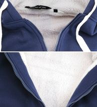 Men's Heavyweight Thermal Zip Up Hoodie Warm Sherpa Lined Sweater Jacket image 12