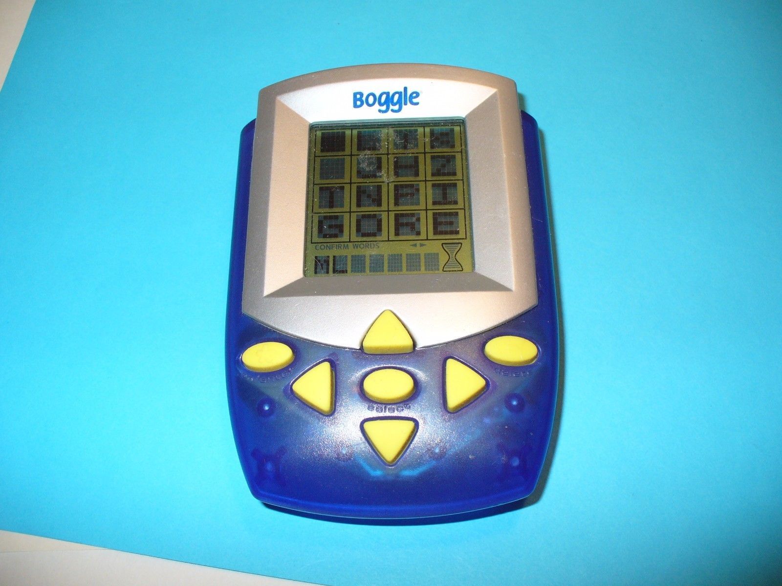 Handheld Electronic BOGGLE Word Game Hasbro 2002 TESTED Electronic Games