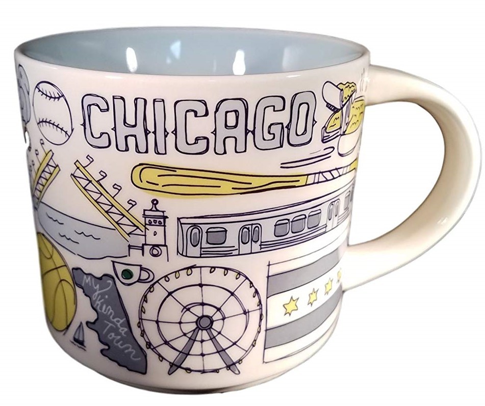 Starbucks 2018 Chicago, Illinois Been There Collection Coffee Mug NEW
