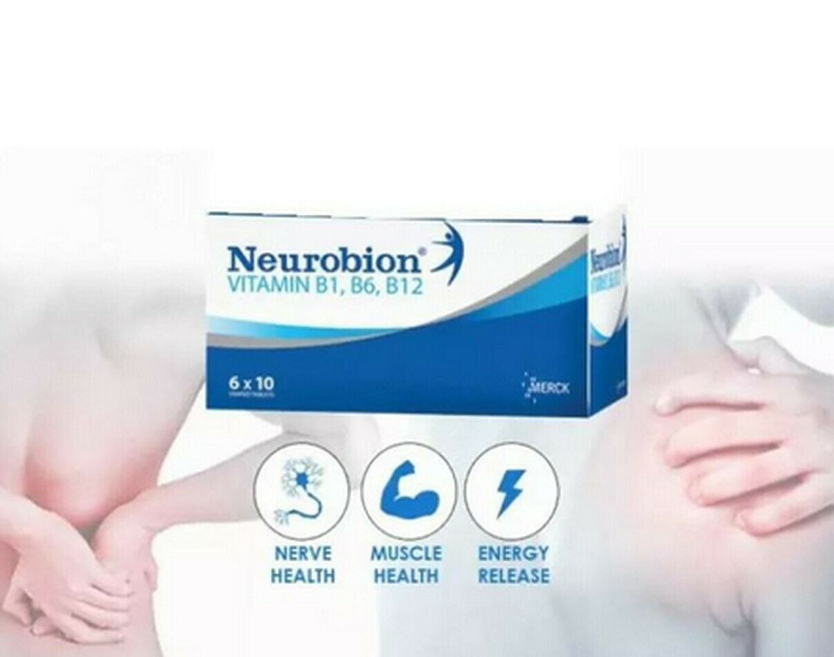 NEUROBION Vitamin B1,B6 & B12 Nerve Pain Relief Numbness 2 Box X 60pcs