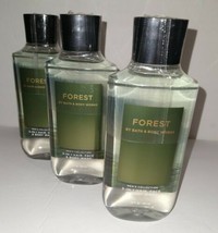 3x BATH &amp; BODY WORKS FOREST 3 IN 1 HAIR FACE &amp; BODY WASH 10 OZ NEW - $29.99