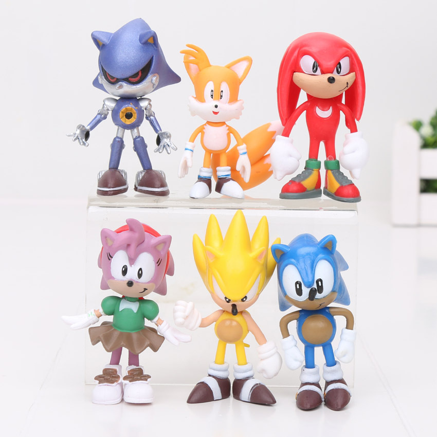 6pcs/set 7cm SEGA sonic the hedgehog Figures toy pvc sonic Characters ...