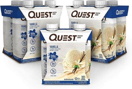 Quest Nutrition Vanilla Protein Shake, Gluten Free, Low Carb, 11 Fl Oz, 12 Count - $42.95