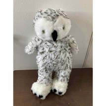 Build A Bear Plush White Gray Snowy Owl BABW Stuffed Animal Plush Forest... - $12.99