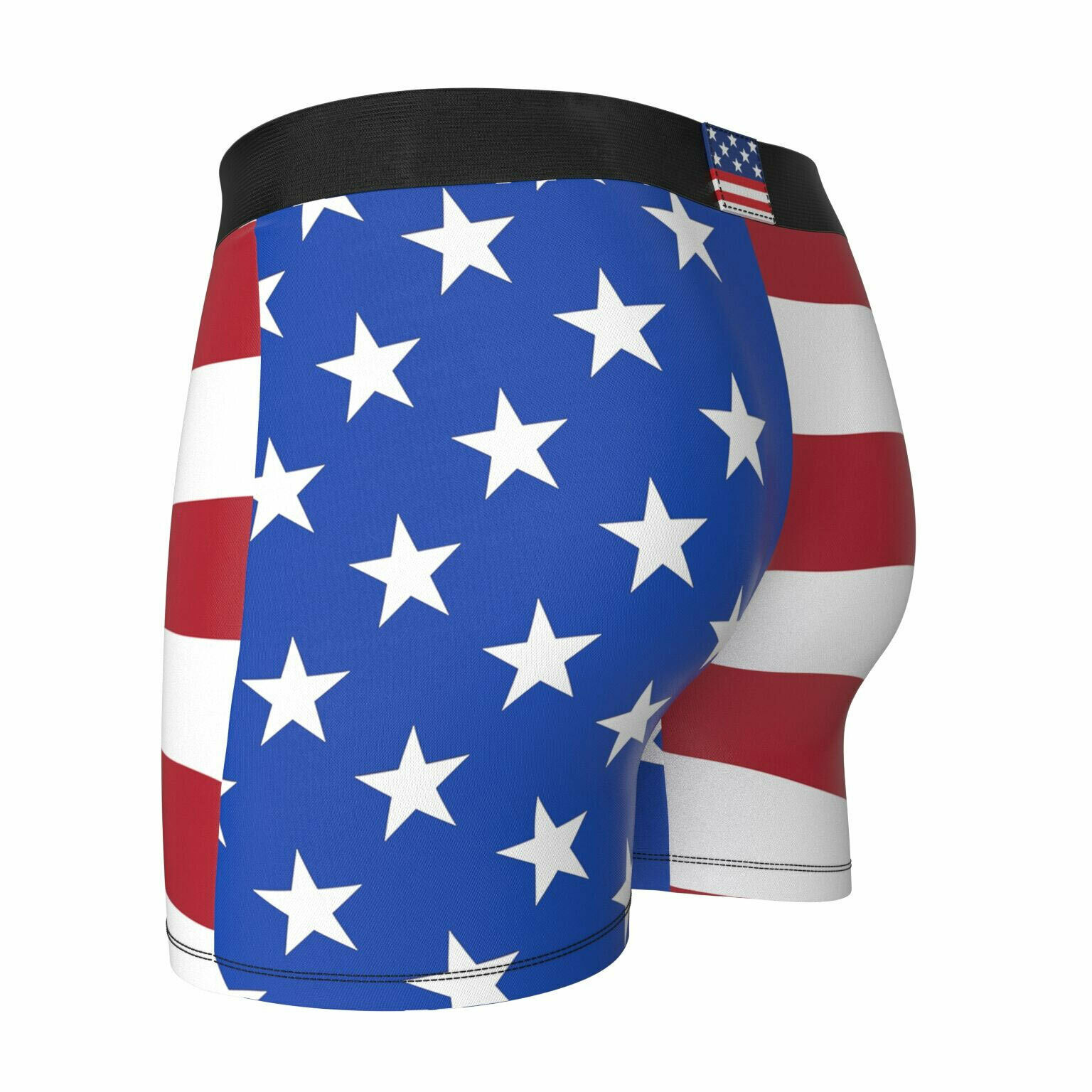 American Flag USA Boxer Briefs Blue - Swimwear