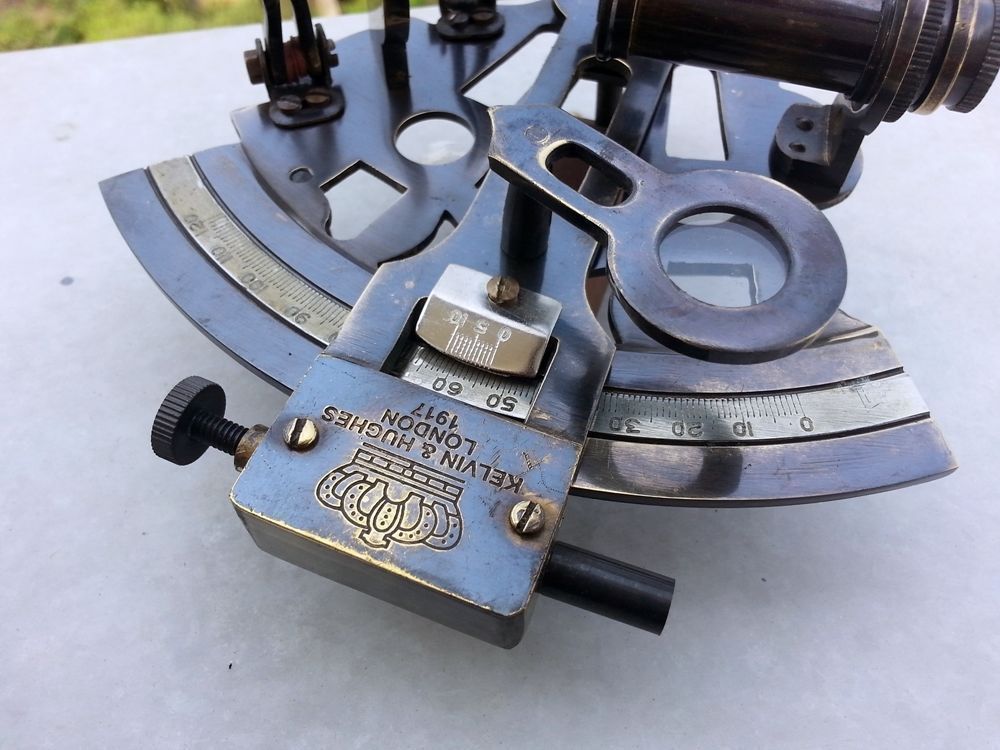 SOLID BRASS MARINE SEXTANT ASTROLABE ANTIQUE MARITIME NAUTICAL SHIP SEXTANT GIFT