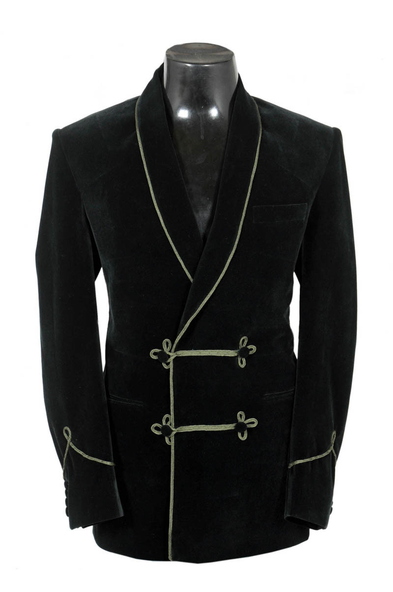 Men Green Smoking Jackets Elegant Luxury Stylish Designer Party Wear