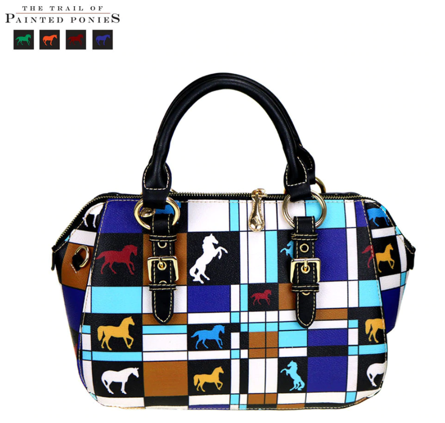 Trail of Painted Ponies Collection Satchel Shoulder Bag Montana West White