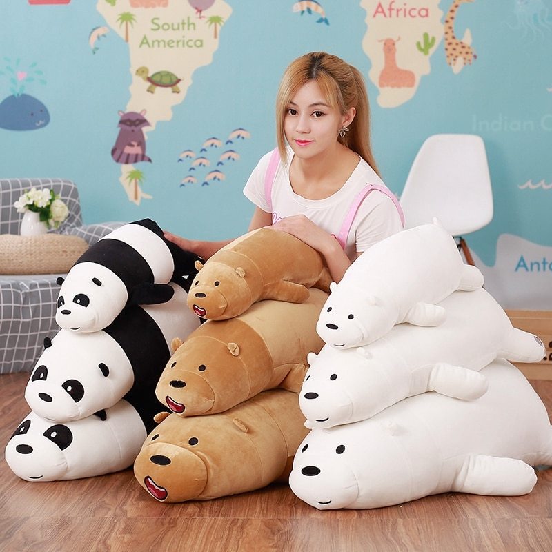 we bare bears sitting plush