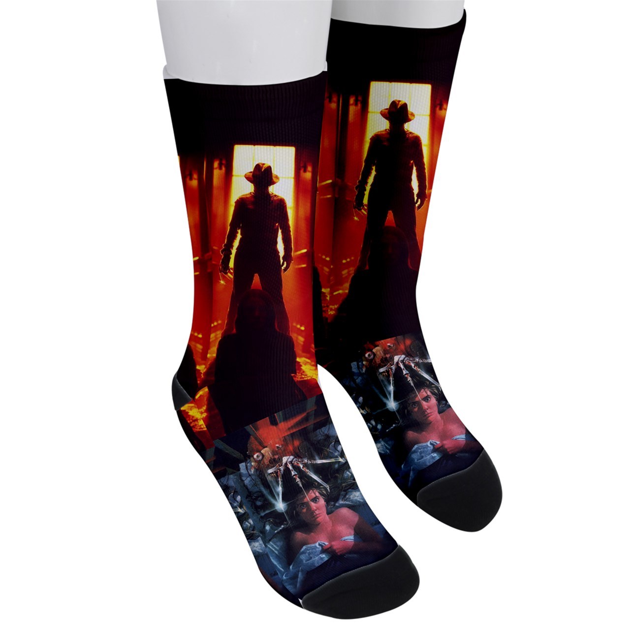 Freddy Krueger Elm street Men`s crew socks cosplay horror halloween - Socks