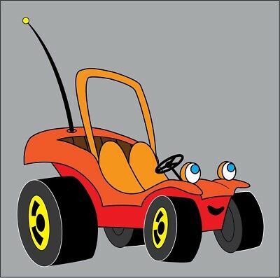 SPEED BUGGY SOLO POSTER 24 X 24 INCH 70's Cartoons - Posters & Prints