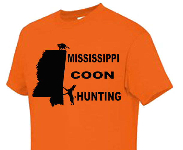T-shirt Shirt Coon Hound Dog Coonhound Raccoon Hunter Mississippi Coon