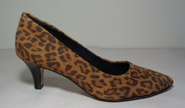 Clarks Size 6.5 M LINVALE JERICA Dark Tan Suede Pumps Heels New Women&#39;s ... - $107.91