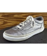 VANS Youth Girls Shoes Size 3 M Silver Skateboarding Fabric - $19.49