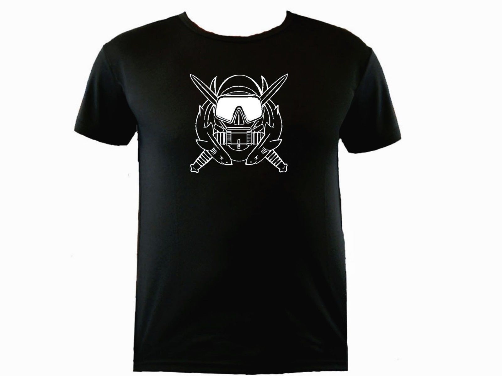 US Army Special operations Ops diver sweat proof workout polyester top t-shirt