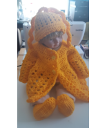Three Piece Baby Crochet  Set - 0 - 12 months  - $30.00