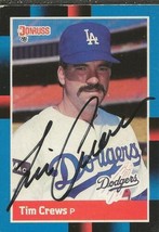 Tim Crews 1988 Donruss Autograph #464 Dodgers