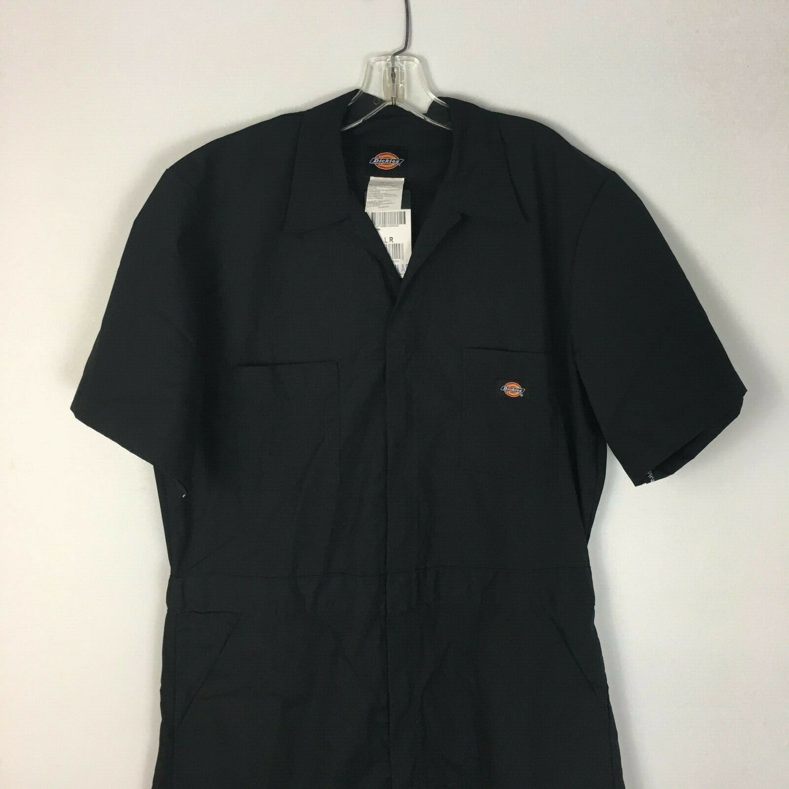 Dickies Men's Short Sleeve Black Jumpsuit Coveralls Size Large Regular Coveralls & Jumpsuits