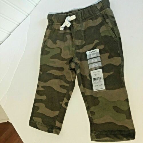 New Carters Sz 6 Months Infant Camouflage Camo Sweats Jogger Pants Retails $16  - $7.03