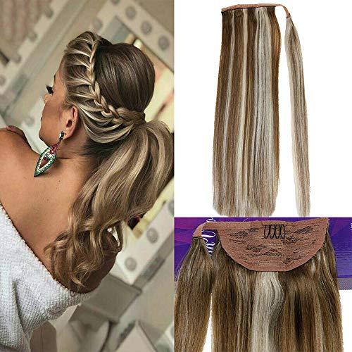 Download LaaVoo 18" Thick Hair Wrap Around Ponytail One Piece Clip ...