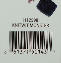 GANZ Brand H12598 Pink Multi color Striped Knit Wit Monster image 7