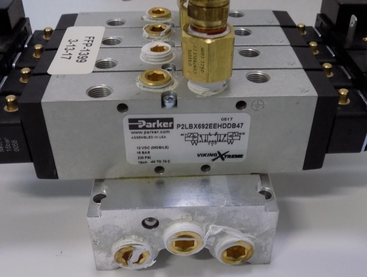 Parker P2LBX692EEHDDB47 Air Ride Switch Valve Assy RTD Bus Transit