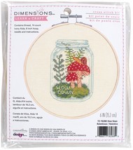 Dimensions Counted Cross Stitch Kit 6&quot; Round-Slow Down (14 Count) - $10.48