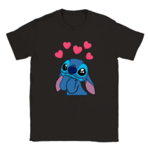 Classic Kids Crewneck T-shirt Lilo & Stitch Fan Art Disney cartoon birthday gift - $24.86