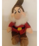 Grumpy Snow White Dwarf Disney Mini Bean Bag Plush 8" by Disney TUSH TAGS ONLY - $19.99