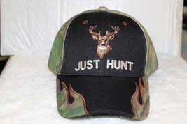 Deer Just Hunt Outdoor Hunter Baseball Cap ( Camouflage And Black ) - $11.65