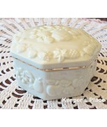 Lenox FRUITS OF LIFE Octagon Shaped Trinket Box With Lid Mint Condition - $14.00