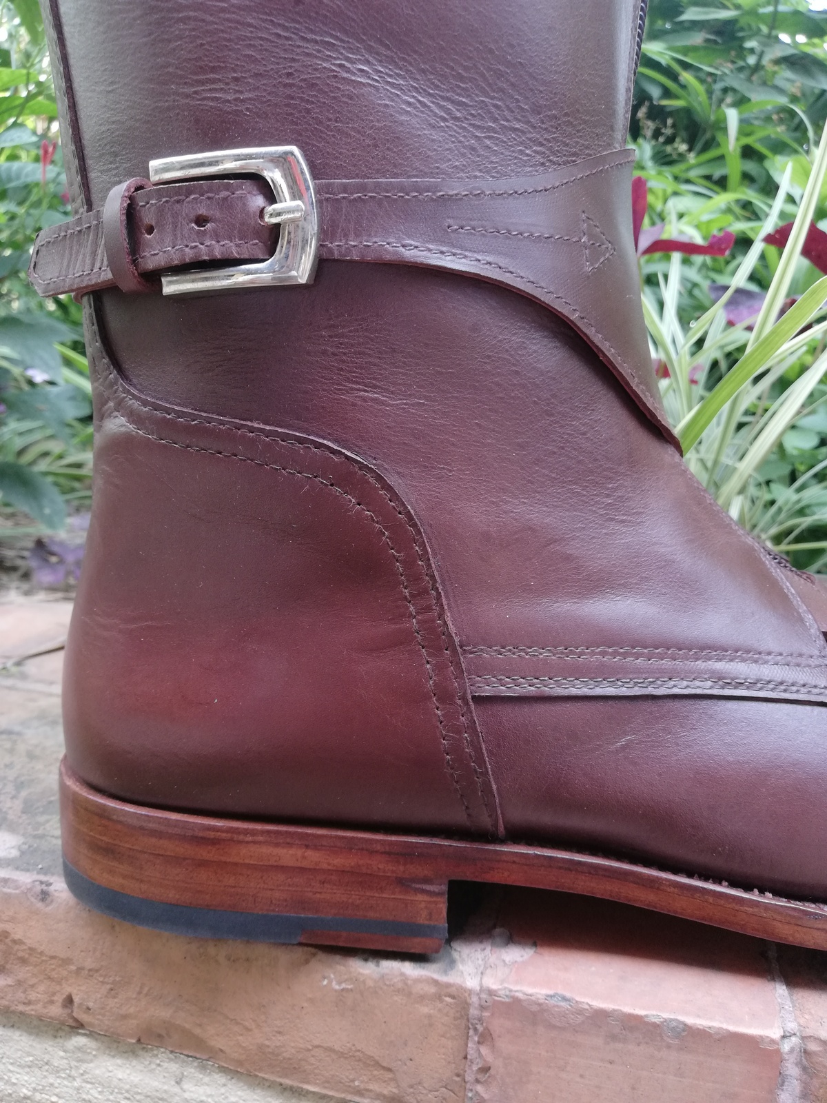 Brown Handmade Tall Leather Riding Boots Men Boots for Horse Riding