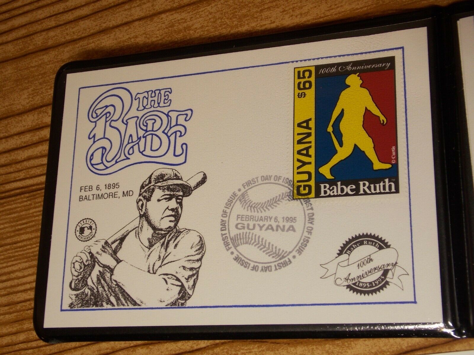 Babe Ruth First Day Issue Stamp Baseball Limited Edition Framed